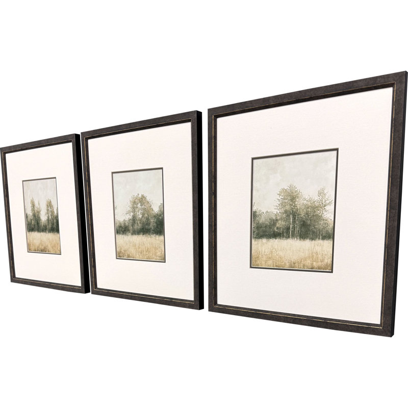 Aquarelle sur bois II, art encadré