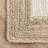 Palermo Casual Bordered Power Loom Jute Off White Rug-1750913069