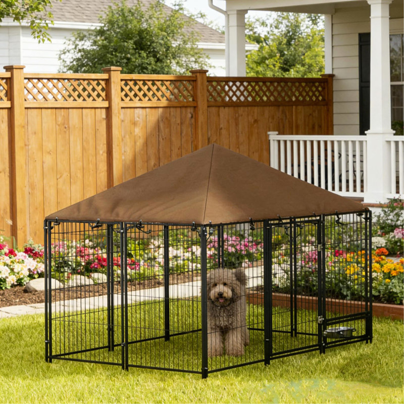 Chenil pour animaux, enclos pour chiots, parc extérieur