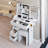 Length 11.8" x Width 15.7" x Height 63" Simple Stylish Dressing Mirror Cabinet, Full Body Mirror Cabinet, Extra Large Mirror, Multi Layer High Capacity Storage, Use Alone or In Conjunction With Vanity-1243478255