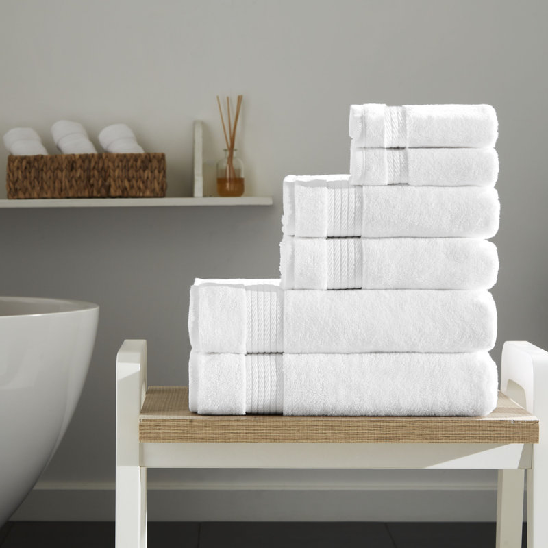 Ensemble de serviettes de bain 6 pièces Ozdilek, 2 serviettes de bain, 2 serviettes de toilette, 2 serviettes turques 100% coton, 2 serviettes de bain (30 x 60/550 g / m²), 2 serviettes de toilette (16 x 30/575 g / m²), 2 débarbouillettes (13 x 13/600 g / m²) Ensemble