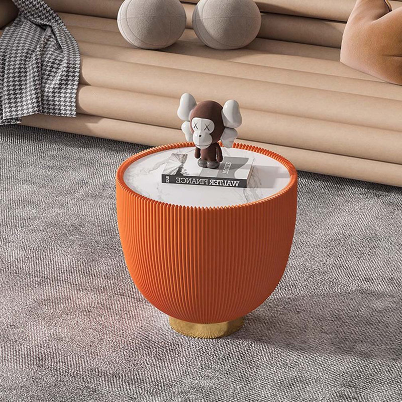 Table basse en forme de tasse, Orange