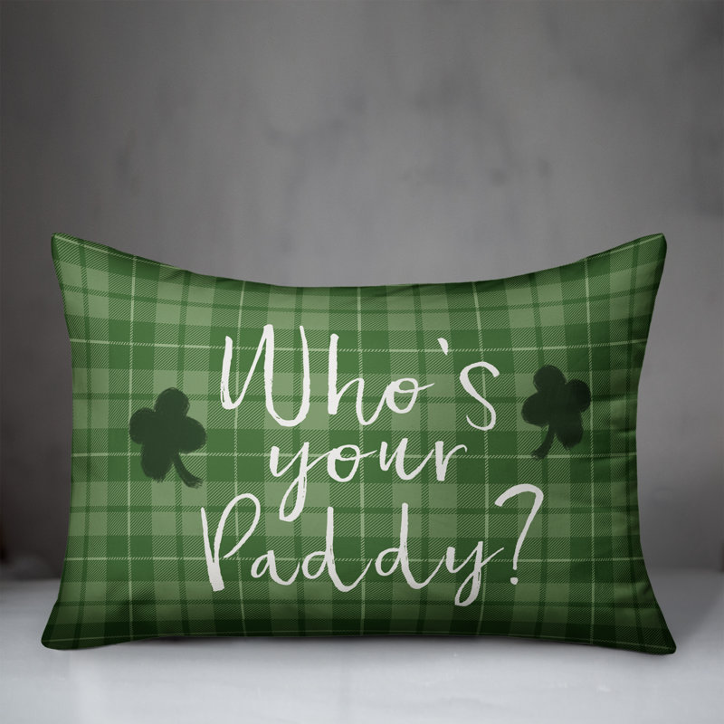 Plaid Polyester Throw Pillow