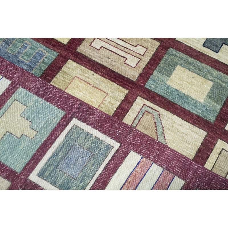 Pakistan Gabeh Wool Patchwork Area Rug