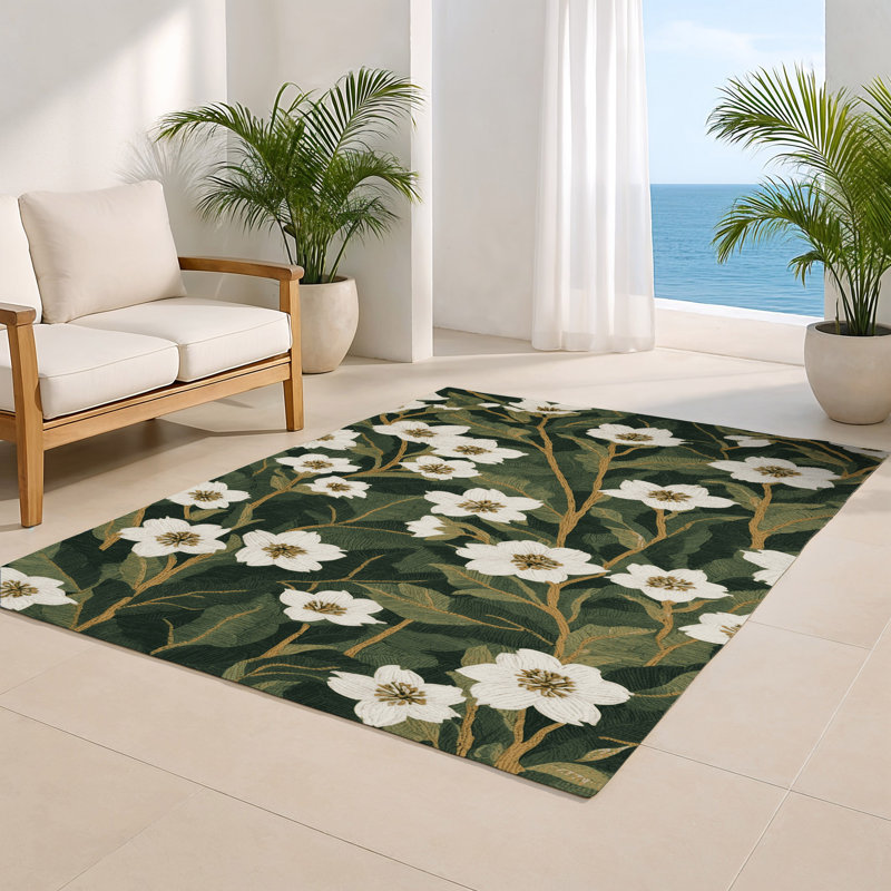 Tapis vert d'intérieur et d'extérieur Botanical, Rectangle 4pi x 6 pi