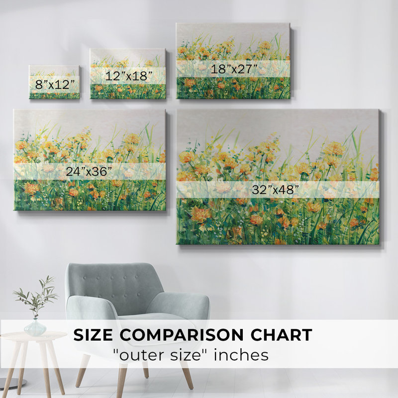 Garden in Bloom IV - Toile tendue avec châssis, H 18 po x l 27 po