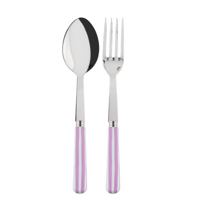 Sabre Paris - Serving Set White Stripe