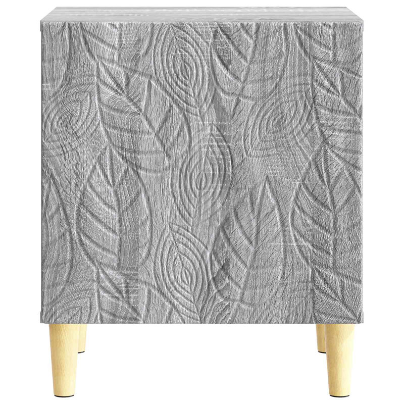43cm W Composite Bedside Table, Grey Sonoma