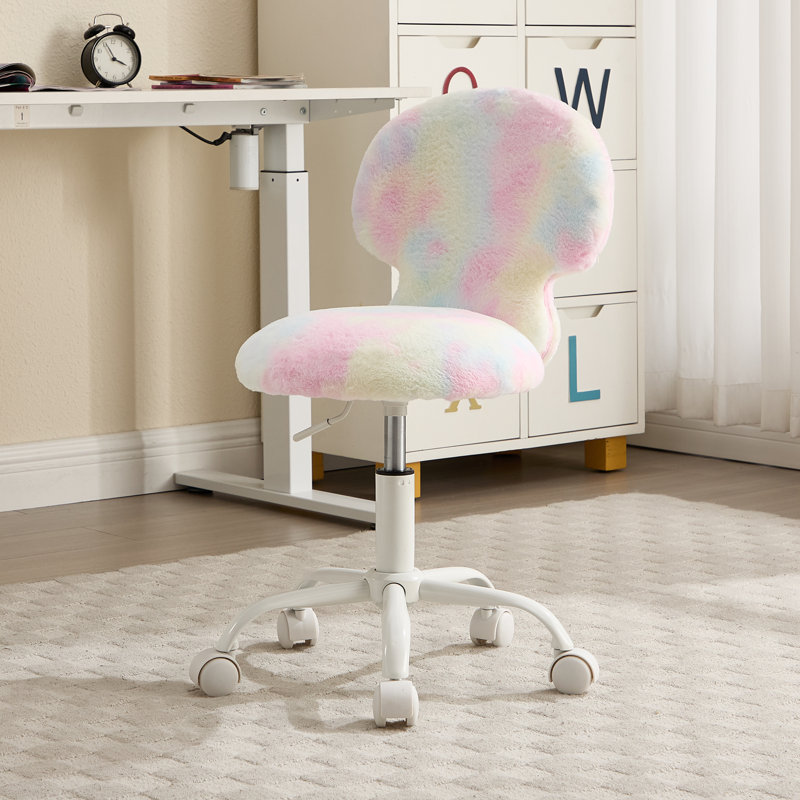 Chaise pivotante pour enfant, Arc-en-ciel rose