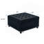 Repose-pieds capitonné avec rangement et garniture cloutée pour chambre à coucher, salon, petit espace, décoration intérieure-129874341