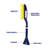 25" Snow Brush with Ice Scraper