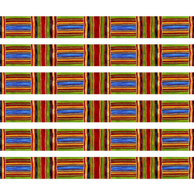 Bordures en tissu Kente
