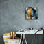  «Golden Circle Abstract 6» par Rey Klimt, art mural sur toile-1043329922