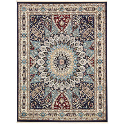 Tapis oriental bourgogne / beige Kelayeh