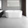 59" Acrylic Freestanding Bathtub Soaking Tubs With Overflow And Pop Up Drain
