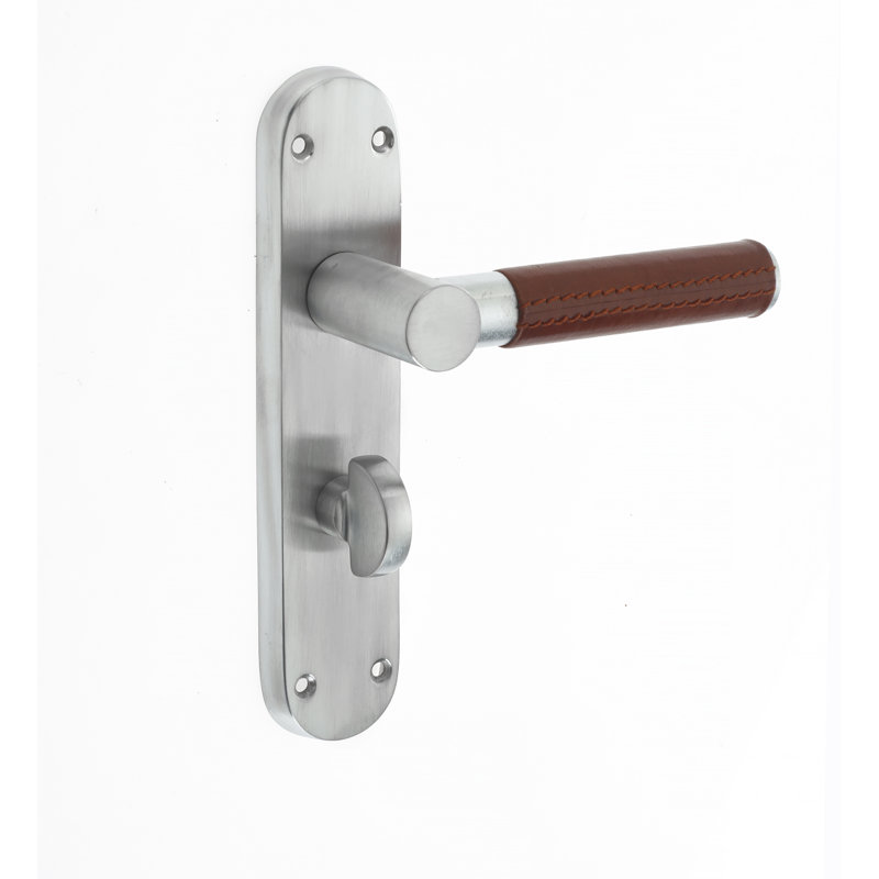 Ascot Privacy Door Handle, Satin Chrome