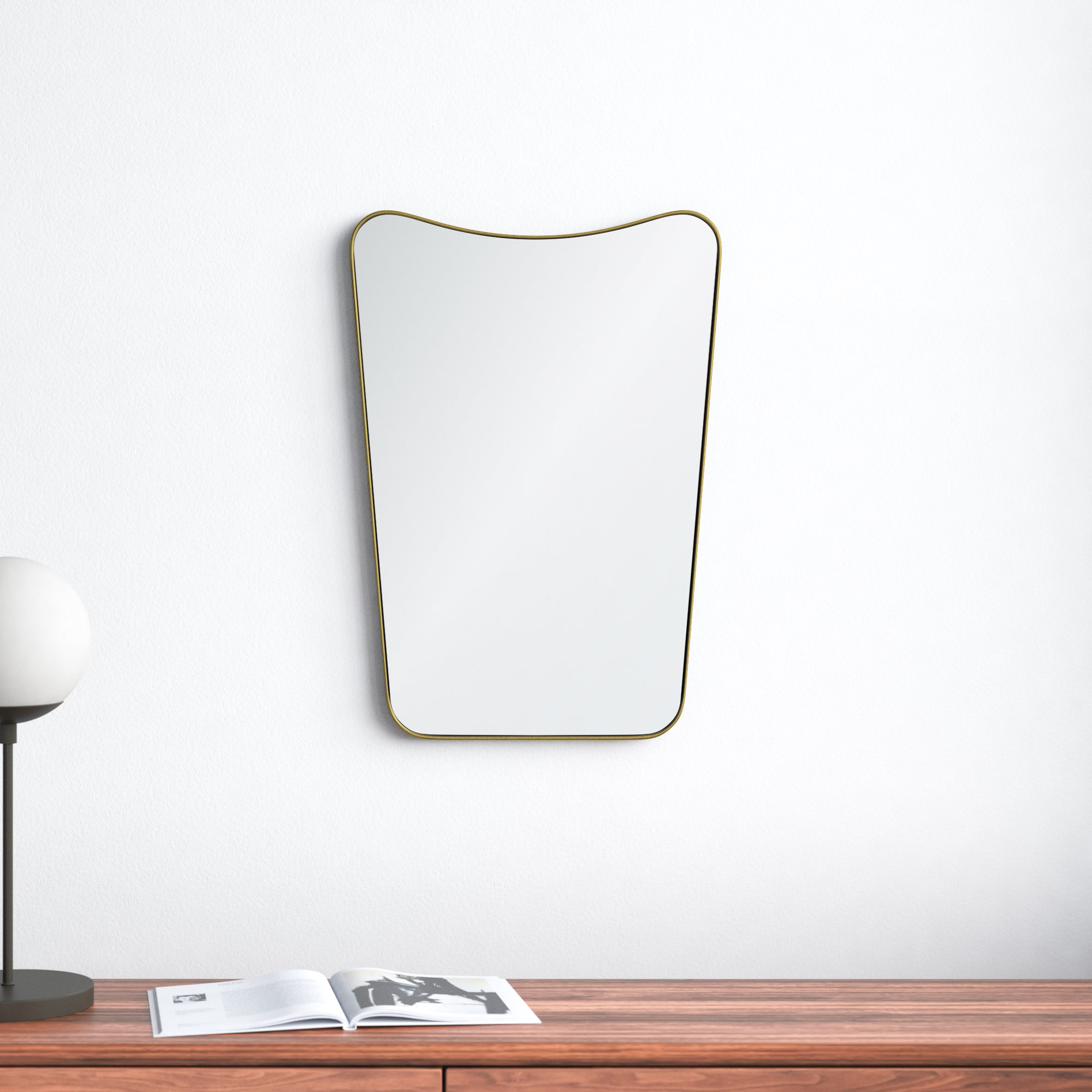 Beale Metal Asymmetrical Wall Mirror