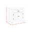 Schauer 1-Drawer Nightstand in White