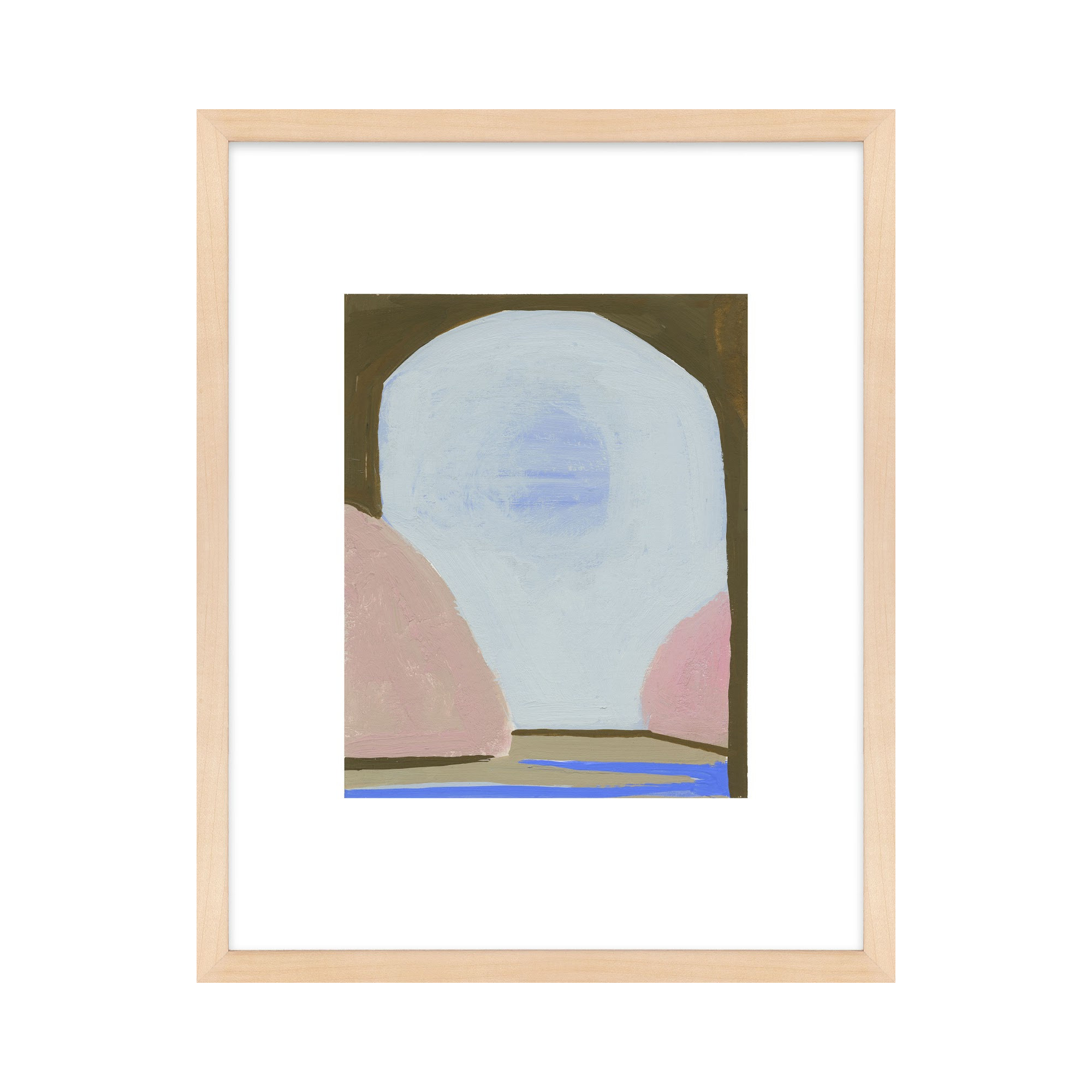Morning Sky 3 by Andrea Stokes, Brown Framed, 25" H x 20" W