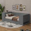 Lit de jour simple avec couchette, accoudoirs de rangement et station de charge-1325958318
