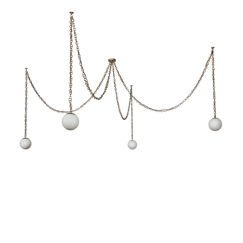 144" Wide Castiliolite Bola 4 Light Chandelier