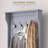 28" 3-In-1 Entryway Hall Tree with Storage Bench, Coat Rack with Four Hooks and Shoe Storage, Grey