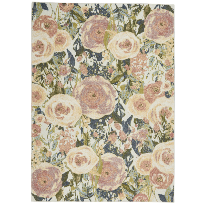 Tapis tissé à la machine Aldeen, Rectangle 3 pi 11 po x 5 pi 11 po