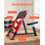 Banc Preacher Curl, bancs de musculation, équipement de gymnastique à la maison avec charge maximale de 660 lb, station de biceps à haltères isolés avec bras assis, banc de poids réglable avec porte-barres