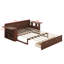 Lit de jour avec bureau amovible, tiroirs de rangement et table d'appoint hydraulique - Combo-canapé-lit multifonctionnel-1880512808-1880512814