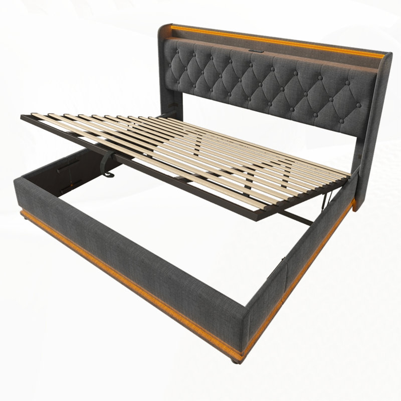 King Size Upholstered Bed, King
