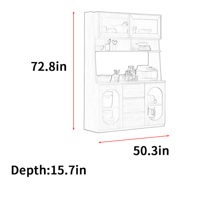 Étagère de rangement multifonctionnelle moderne et luxueuse