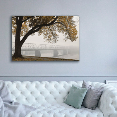 'Foggy Riverview' by Lori Deiter, Giclee Canvas Wall Art