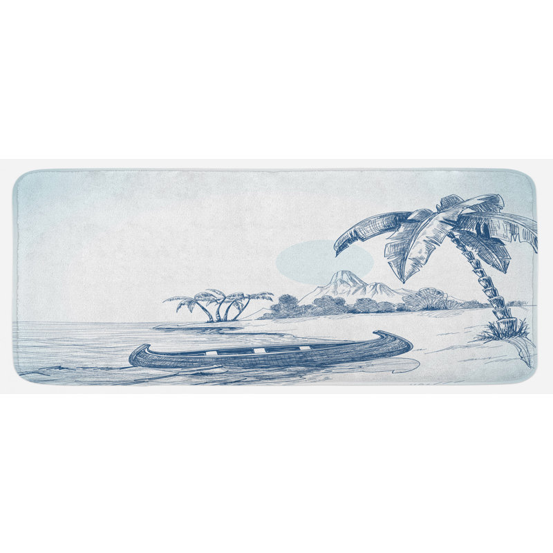 Coastal Synthetic Kitchen Mat