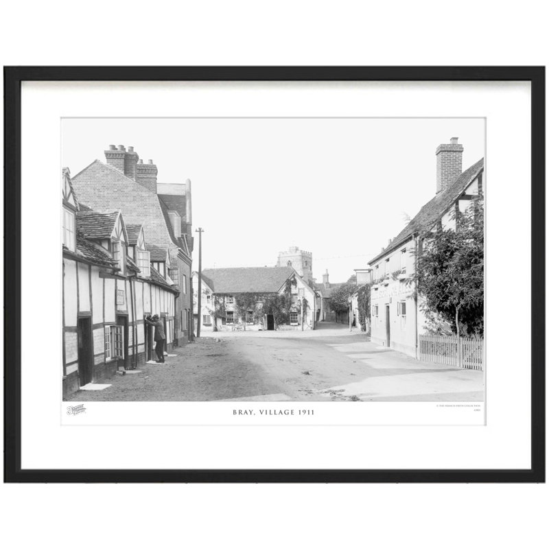Bray, Village 1911 - Single Picture Frame Print, 60cm H X 80cm W x 2cm D