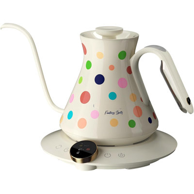 Color‑Changing Electric Gooseneck Kettle With ±0.5℉ Control, Stainless Steel, Fast Boil For Brewing And Tea.