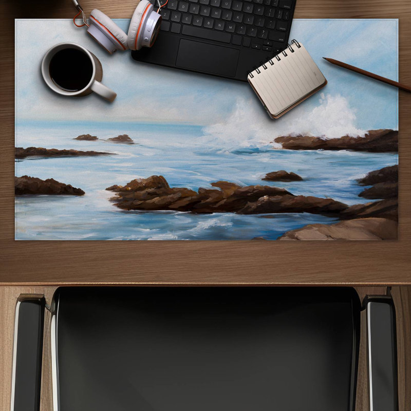 Seaside wave - 14.00"x24.25" Desk mat