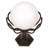 Seraphina 1-Light Outdoor Pedestal Globe