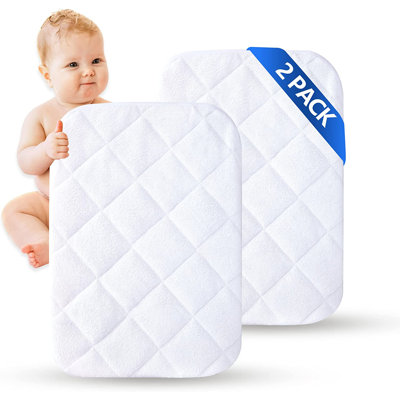 Latitude Run® 2 Pack Rayon From Bamboo Waterproof Crib Mattress Protector Crib Sheet