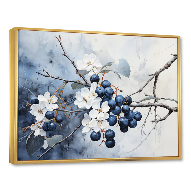 Impression sur toile Minimalisme Vineyard Dreamscape III, Cadre flottant doré, H 30 po x l 40 po