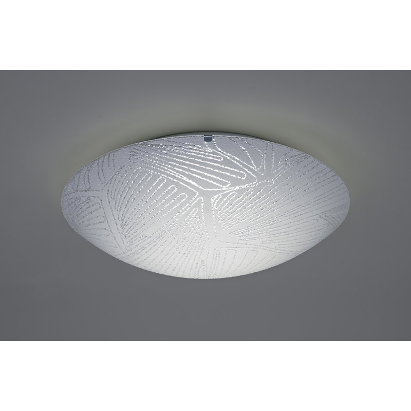 Charis Glass LED Flush Mount, 10.5cm H x 40cm W x 40cm D