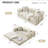 Addisin King-Size Foldable Sleeper Sofa Bed – Convertible Compression Mattress Couch with 2 Removable Bolster Armrests & 2 Pillows-824497883