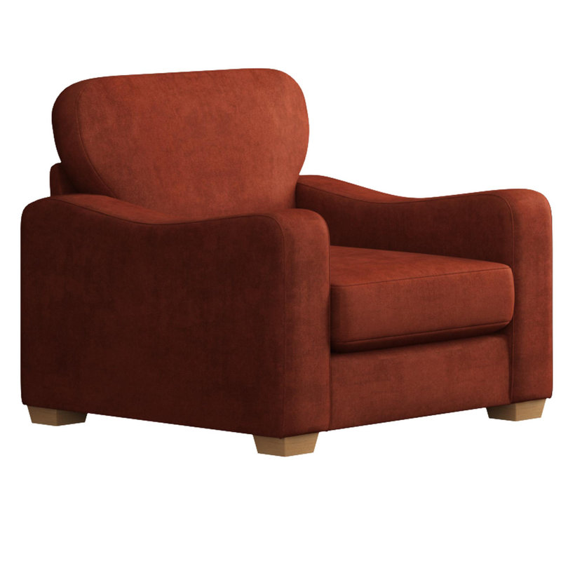 Upholstered Armchair, Stone