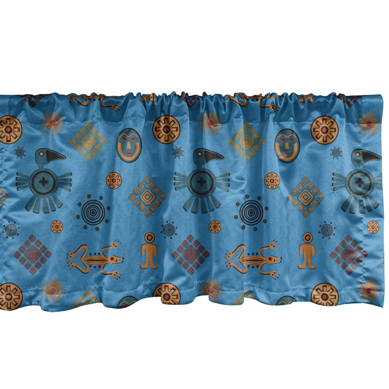 Ensemble de 2 cantonnières Ambesonne Tartan, L 54 po x L 12 po