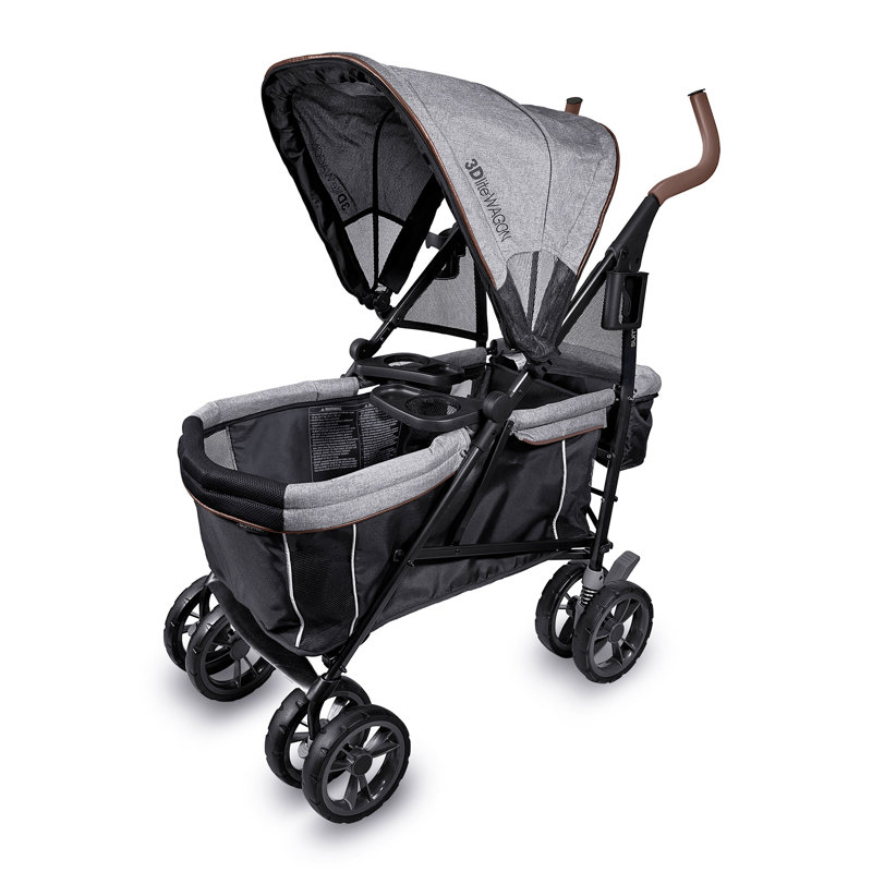 Summer Infant Foldable Multi-Child Stroller with Storage