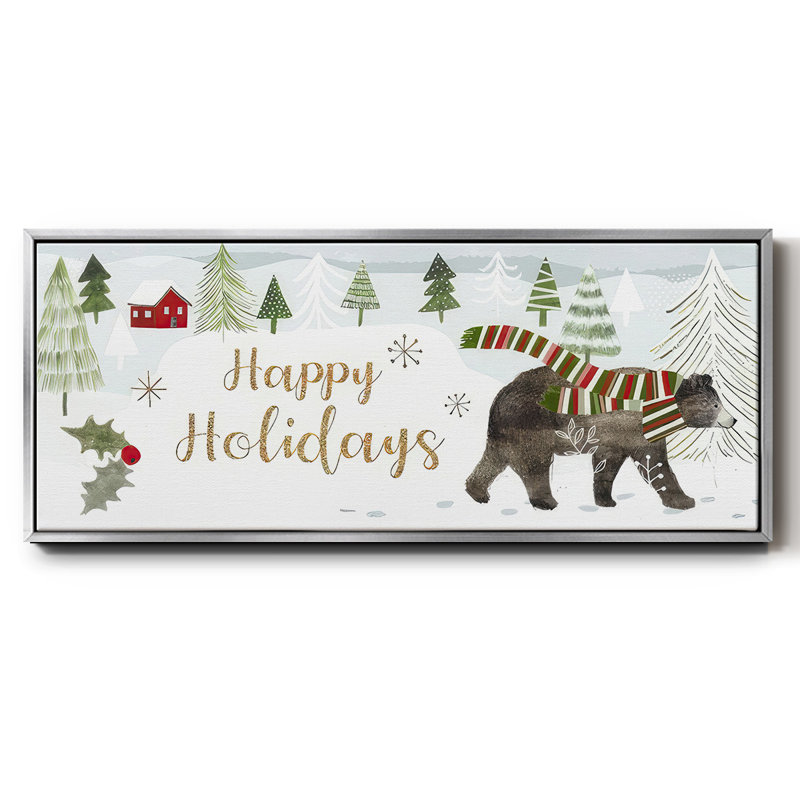 Woodland Christmas Collection - Toile avec cadre en D