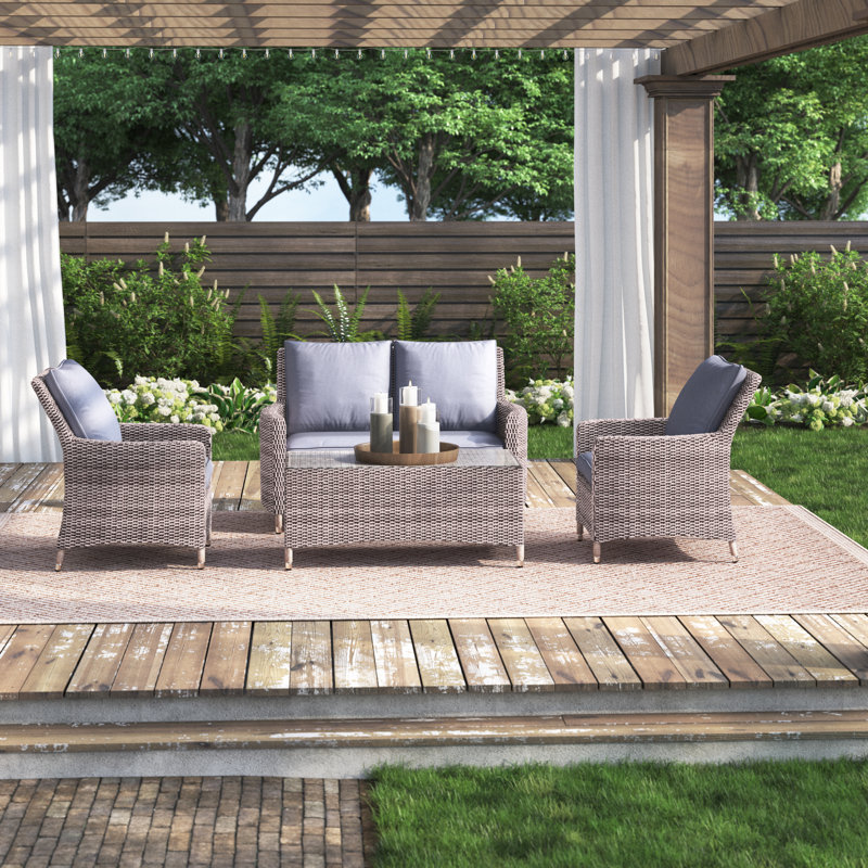 Aachal Weybourne Rattan Lounge Set