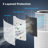 CUCKOO CAC-I0510FW BUNDLE 3-in-1 Filtration H13 True HEPA Air Purifier with Extra Filter Bundle for Small Rooms (384 sq. ft.), Activated Carbon Filters, 99.97% Filtration, Auto+ Mode (White)