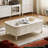 Creme fraiche style solid wood end table