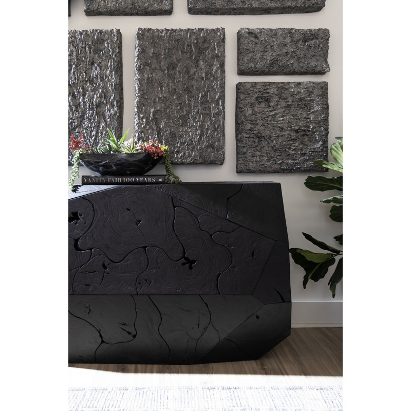 Etched Rock Puzzle Wall Tiles, Set of 9