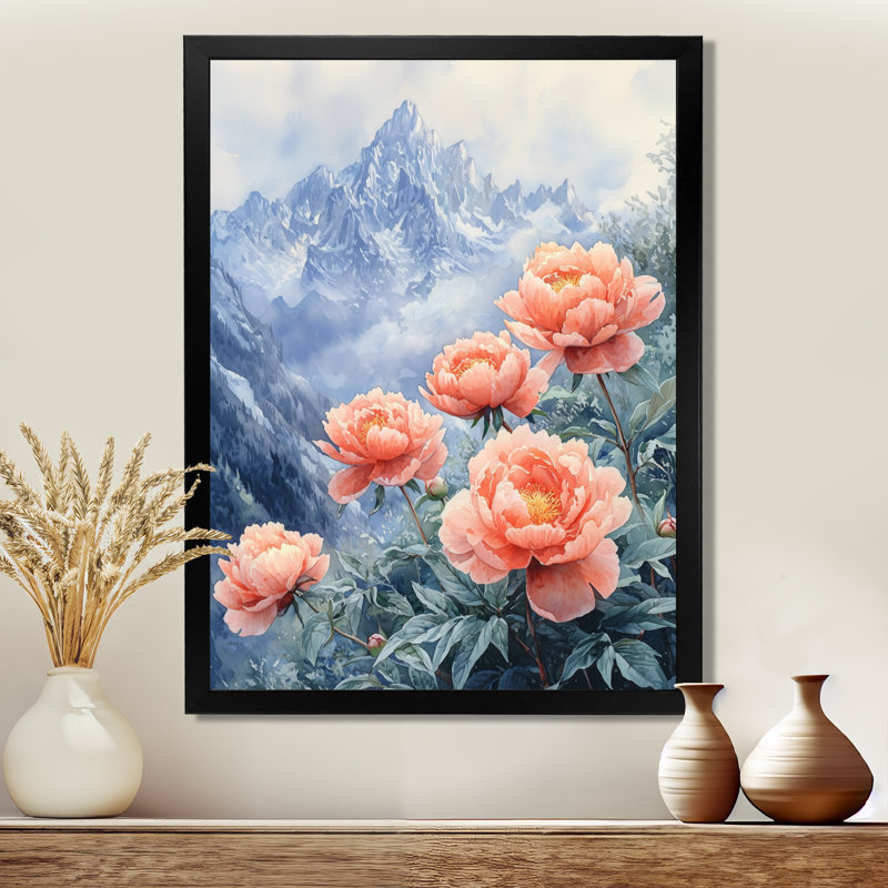 Giachetti - Floral Canvas Prints, Black, H 20 po x l 12 po, Reproduction encadrée d'une seule photo